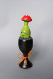 Polymer Clay Mushroom Figurine Spooky Halloween Decor