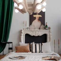 Chandelier Light, Pendant Lamp, Large Hanging Light Fixture, Lighting Bedroom, Minimalist Japandi - thumbnail 3