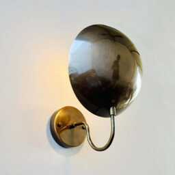 Handmade Brass Wall Sconce Light Mid-Century Modern Aldorno Design - thumbnail 2