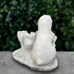 Stone Rabbit Statue Concrete Family Bunny Sculpture Outdoor Animal Decoration Handmade Ornament Bunny Lover Gift Front Door Art - thumbnail 4