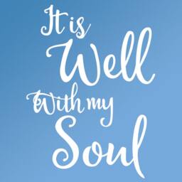 It Is Well With My Soul Wall Decal, Vinyl Saying, Inspirational Quotes, Home & Church Decor, Hymn Lyrics, Metallic Gold - thumbnail 2