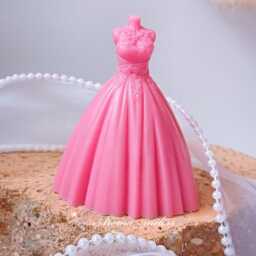 Princess Dress Candle Eco-Friendly Soy Beeswax Home Decor - thumbnail 2