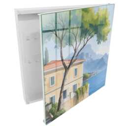 The Peace Of Nature Wall Mounted Key Cabinet, Green Box For Home, Painterly Landscapes, Lovers Peaceful Landscapes - thumbnail 2