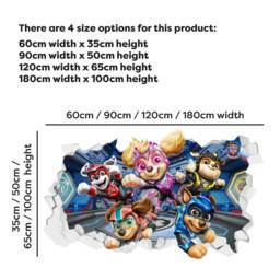Paw Patrol Wall Sticker - The Mighty Movie Group Broken Decal - thumbnail 2