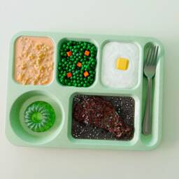 Retro School Lunch Wall D??cor Unique Gift Idea For Friend Funny Kitchen Art Kitschy Fake Food Dopamine Maximalist Pop - thumbnail 4