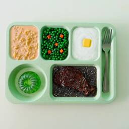Retro School Lunch Wall D??cor Unique Gift Idea For Friend Funny Kitchen Art Kitschy Fake Food Dopamine Maximalist Pop - thumbnail 3