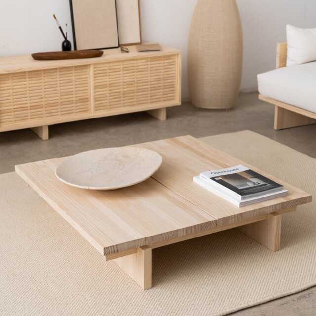 Solid Wood Coffee Table For The Living Room - Olivera - image 1