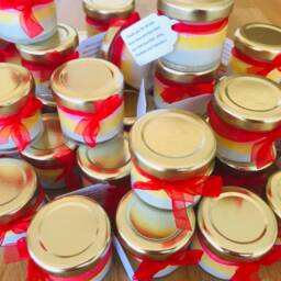 Mini Rainbow Thank You Candles Personalised Eco Soy Wax Gifts - Set Of 10 - thumbnail 2