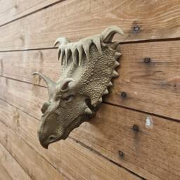 Kosmoceratops Wall Art - Dinosaur Mount- 3D Printed - thumbnail 3