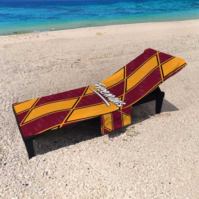 Bradford - 1991 Home Kit Orange Football Sunbed Towel With Pockets - image 1