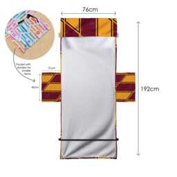 Bradford - 1991 Home Kit Orange Football Sunbed Towel With Pockets - thumbnail 3