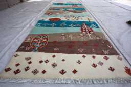 3x10 Ft Trees Of Runner Rug, Kazak Farmhouse Afghan Luxury Tree Handmade New Medallion Hallway Rug - thumbnail 1
