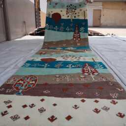 3x10 Ft Trees Of Runner Rug, Kazak Farmhouse Afghan Luxury Tree Handmade New Medallion Hallway Rug - thumbnail 4