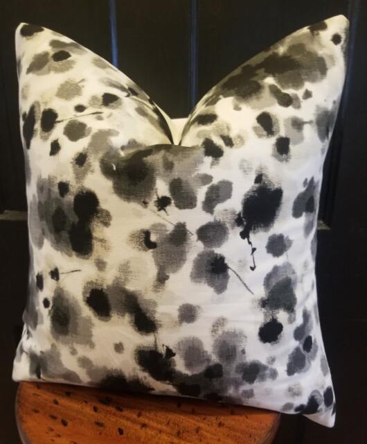 Closeoutrichloom.pillowcovers.slipcovers.toss Pillows. Throw Pillows.fall Decor. Black.grey.cream.white.cushion Covers.watercolor - image 1