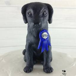 Labrador Retriever Sculpture - Realistic Dog Figurine, Pet Portrait Cake Topper - thumbnail 3