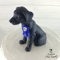 Labrador Retriever Sculpture - Realistic Dog Figurine, Pet Portrait Cake Topper - thumbnail 2