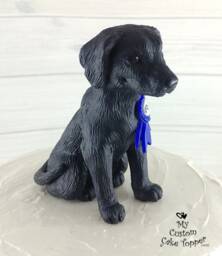 Labrador Retriever Sculpture - Realistic Dog Figurine, Pet Portrait Cake Topper - thumbnail 1