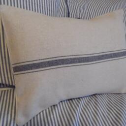 2 Color Choicesgrain Sack.pillow Cover.slipcover.farmhouse Decor Pillow.slipcover.country Decor.farmhouse.grainsacktoss.throw.accent Pillow - thumbnail 3