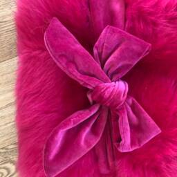 Baby Pink Short Wool Shearling , Genuine Sheepskin, 70 X 90cm - thumbnail 3