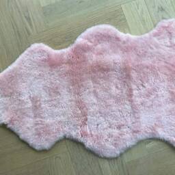 Baby Pink Short Wool Shearling , Genuine Sheepskin, 70 X 90cm - thumbnail 2
