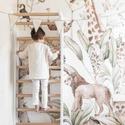 Taimi Mini Wall Bars - Scandinavian Design Swedish Ladder For Kids Indoor Playground - thumbnail 3