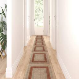 Handwoven Brown Cotton Rug Large Stair Runner Square Living/Dining Room Garden Yoga Mat Indoor Outdoor Patio 5x8 6x6 4x15 Feet - thumbnail 2