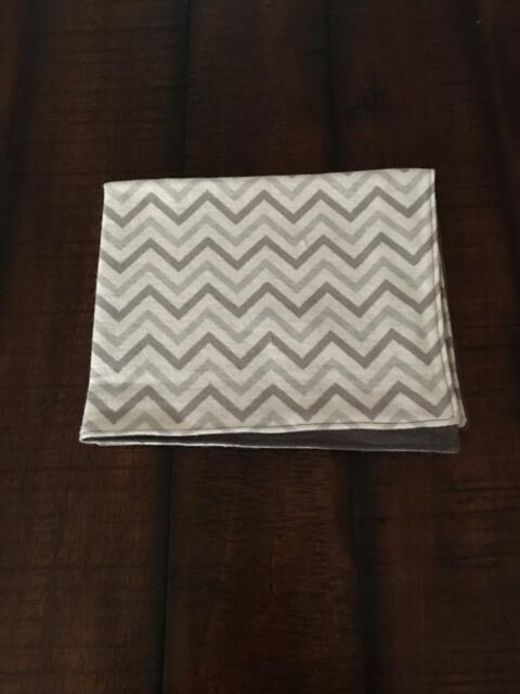 Gray Chevron Security Blanket - image 1