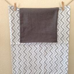 Gray Chevron Security Blanket - thumbnail 4