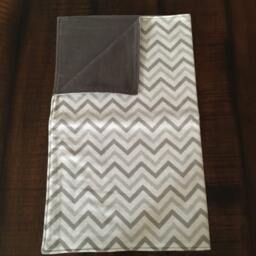 Gray Chevron Security Blanket - thumbnail 2