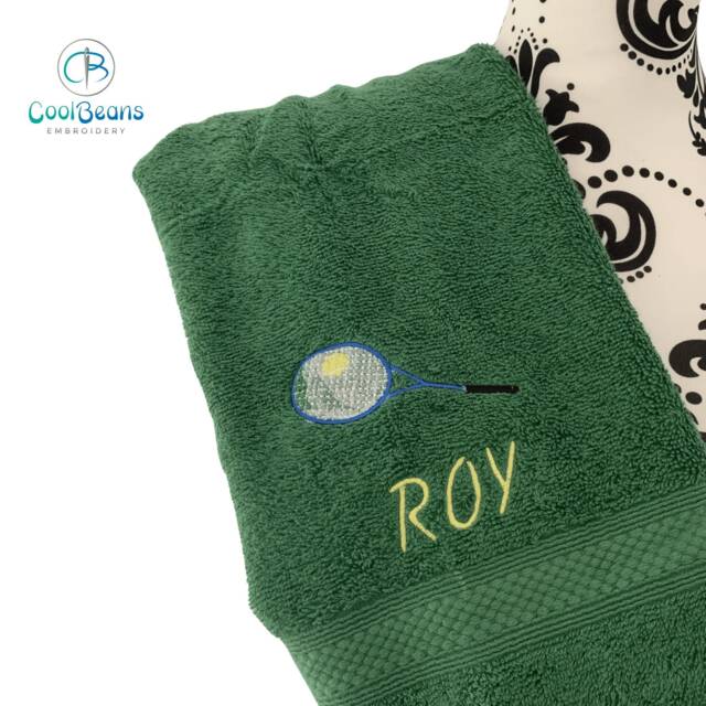 Tennis Towel - Personalised Face Cloth/Hand Bath - image 1