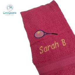 Tennis Towel - Personalised Face Cloth/Hand Bath - thumbnail 2