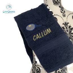Tennis Towel - Personalised Face Cloth/Hand Bath - thumbnail 3