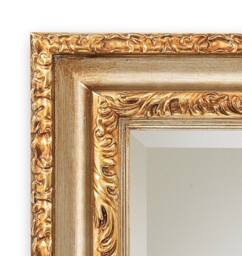 Classic Baroque Wall Mirror Antique Gold Leaf - Made in Italy Entryway Rectangular Mirror Gilded Frame-Victorian Bedroom Item #7015 - thumbnail 2