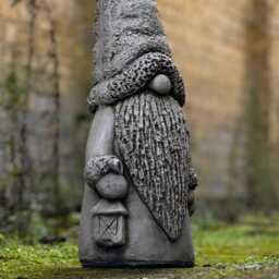Large Gnome Sculpture Concrete Nordic Elf Statue Cement Dwarf Decoration Outdoor Whimsical Ornament Garden Lover Gift Stone Yard Art - thumbnail 3