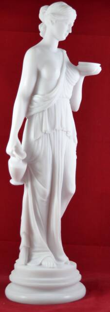 Hestia Statue Greek Goddess Of Home, Marble Cast - 15 Inch - image 1