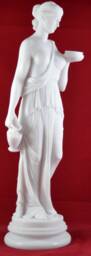 Hestia Statue Greek Goddess Of Home, Marble Cast - 15 Inch - thumbnail 1