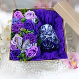 Carved Candles Gift Box Mother's Day Wedding Birthday Valentine's Bath Home Flower Bouquet Luxury Handmade Soap Petal Roses - thumbnail 3