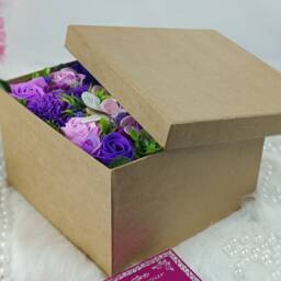 Carved Candles Gift Box Mother's Day Wedding Birthday Valentine's Bath Home Flower Bouquet Luxury Handmade Soap Petal Roses - thumbnail 2