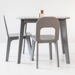 Montessori Plywood Table & Chairs Set, Toddler Learning Furniture, Kids Activity Desk - thumbnail 3