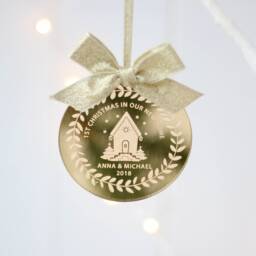 First Christmas in Our New Home, 1st Christmas, Bauble, Decoration, Gift Idea, Tree Decoration, Secret Santa Idea - thumbnail 3