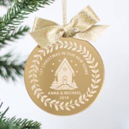 First Christmas in Our New Home, 1st Christmas, Bauble, Decoration, Gift Idea, Tree Decoration, Secret Santa Idea - thumbnail 2