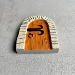 Castle Door Figurine - Garden Ornament Polyresin Figurines Terrarium Supplies Stunning Ornaments Decoration Fairy Homes - thumbnail 3