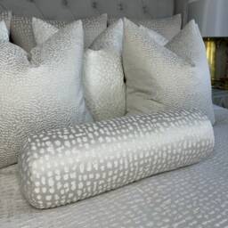 "Luxury Cushion, Champagne Cushion Bolster 16"" X 6"