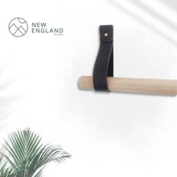 Curtain Rod Holder/Pole Holder, Leather Strap Curtain Hanger, Bracket. Not Included - thumbnail 1
