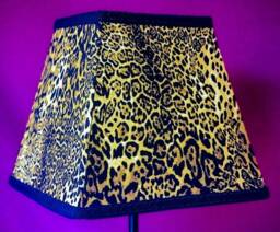 Leopard Print Tapered Drum Lampshades Handmade For Hanging Ceiling Pendants, Table Tamp Shades & Mini Wall Lights - thumbnail 1