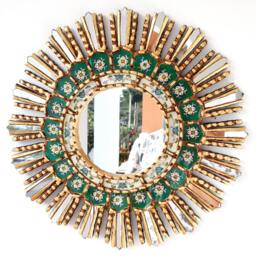 "Peruvian Mirrors - ""Lima Verde 45cm" - thumbnail 1