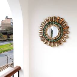 "Peruvian Mirrors - ""Lima Verde 45cm" - thumbnail 2