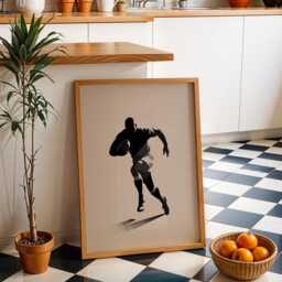 Rugby Wall Art Print - Modern Sports Illustration Poster Union Artwork Bold Graphic D??cor Gift For Fan - thumbnail 2