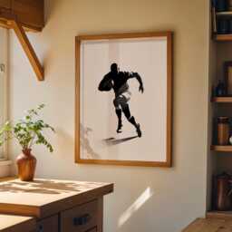Rugby Wall Art Print - Modern Sports Illustration Poster Union Artwork Bold Graphic D??cor Gift For Fan - thumbnail 3