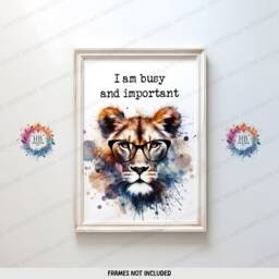 Funny Home Office Prints - Set Of 3 Posters - Animal Quotes Decor Work From Wall Art Wfh Gifts Coworker Workplace Pictures - thumbnail 3